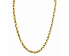 CADENA TORSAL 4MM DE CHAPA DE ORO 